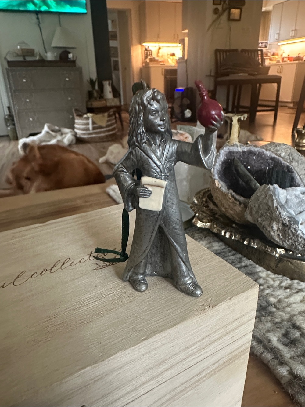 Hallmark pewter Wizard Figurine ornament. No box
